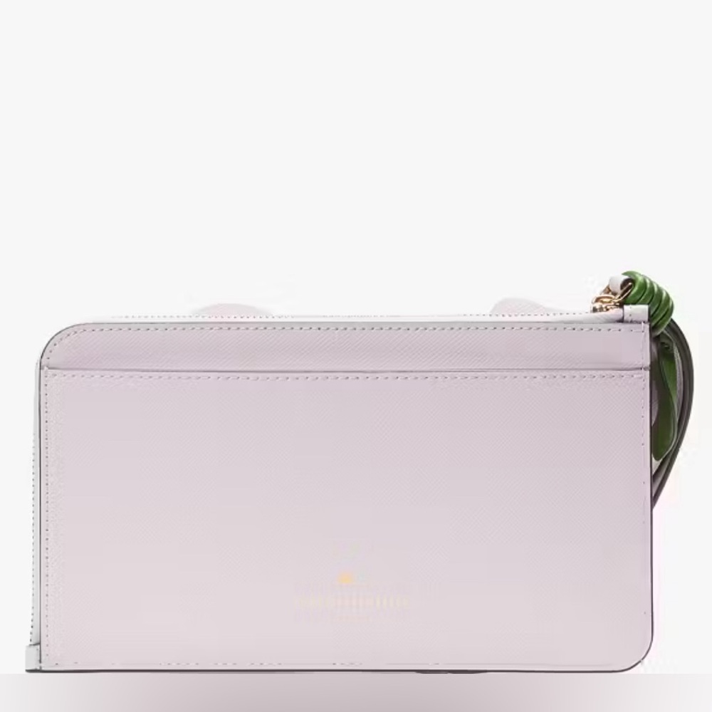 Kate Spade Flora flower medium L-zip wristlet - Picture 2 of 7